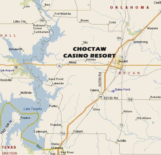 Choctaw Casino Resort Map