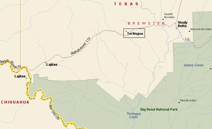 Trelingua Texas Area Map