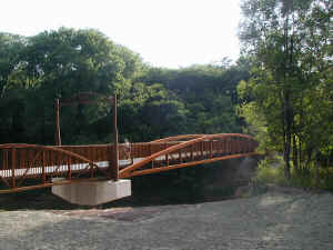 Another view of the Trinity River Bridge in River Legacy Park