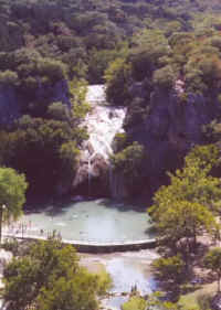 the overlook above Turner Falls