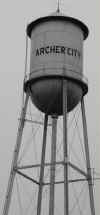 The Archer City Water Tower.