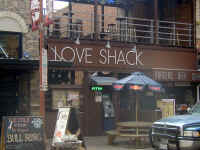 The Love Shack hamburger joint by the White Elephant Saloon in the Fort Worth Stockyard.